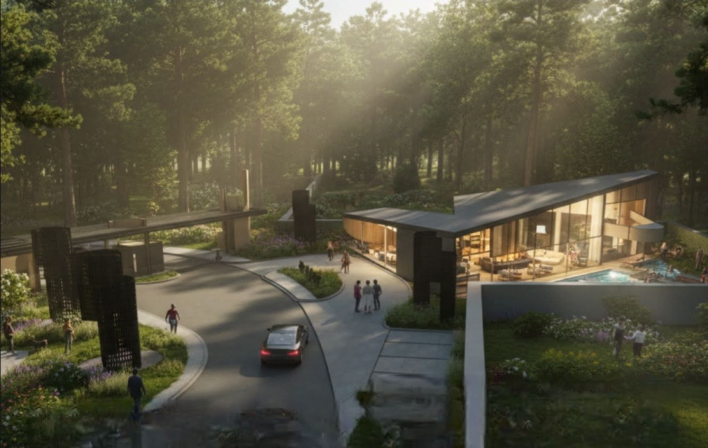 view club house arbor estate dari atas